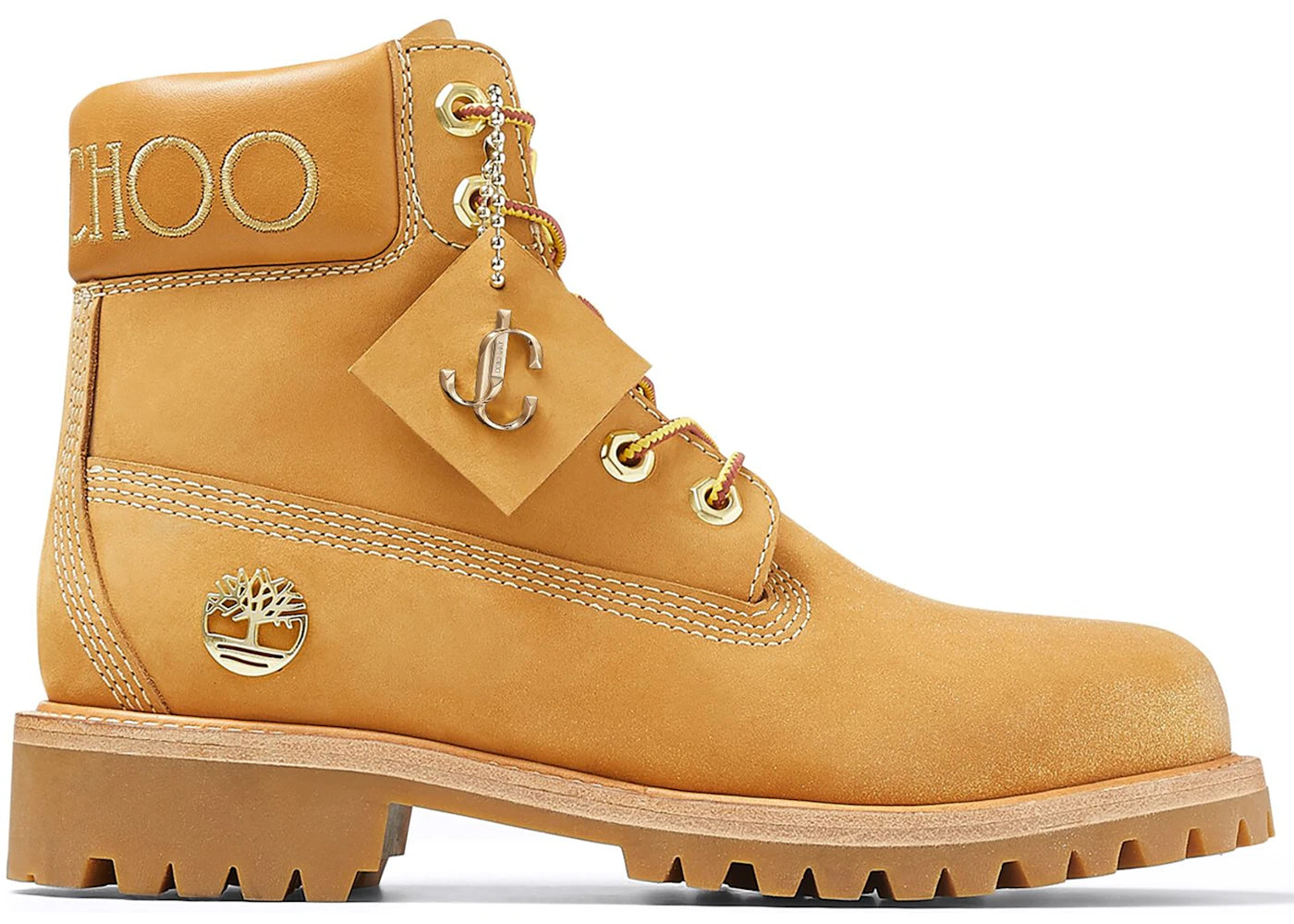 Timberland 6" Boot-Jimmy Choo Premium Wheat Gold Glitter (Women's)