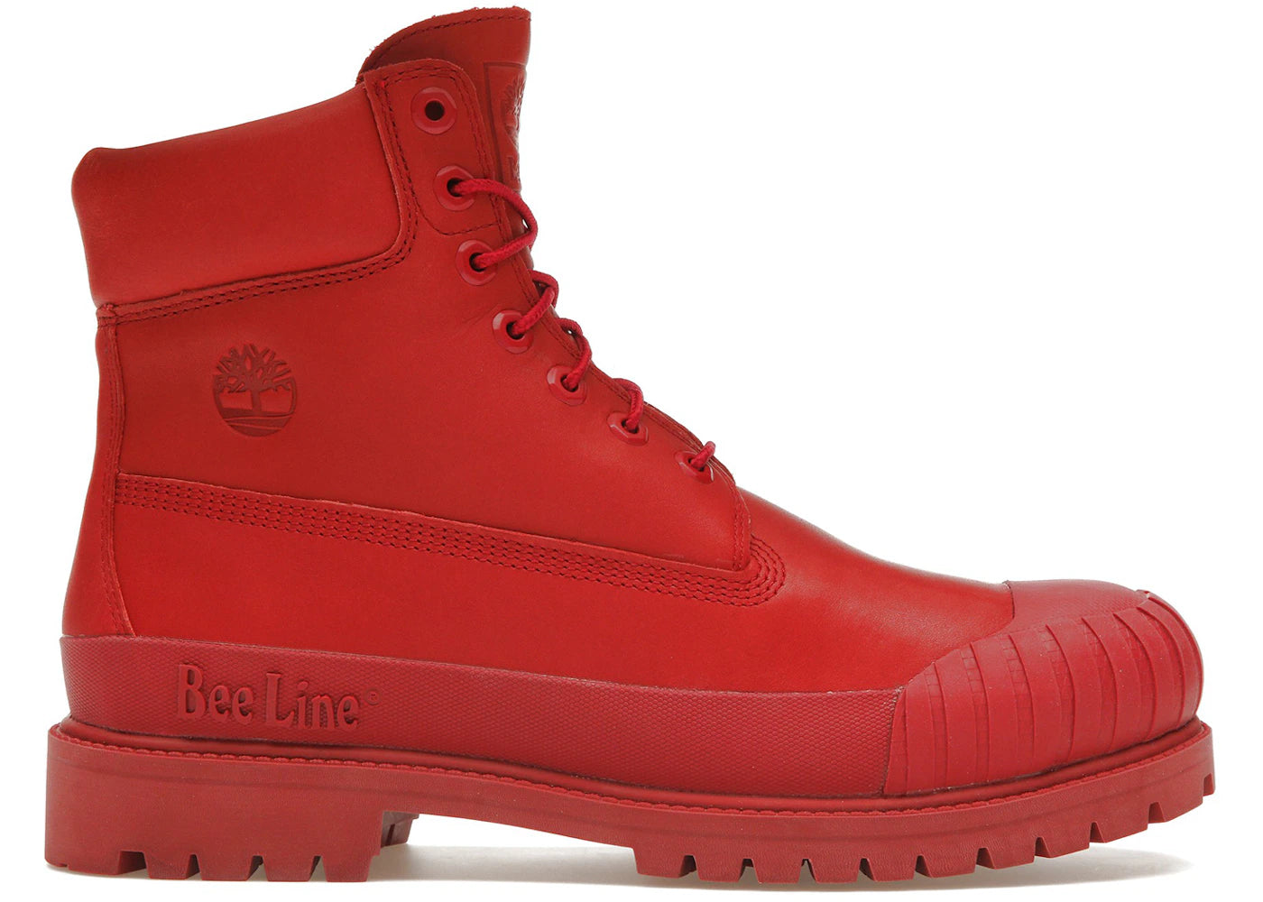 Timberland 6" Boot-Premium Bee Line Rubber Toe WP Red Nubuck