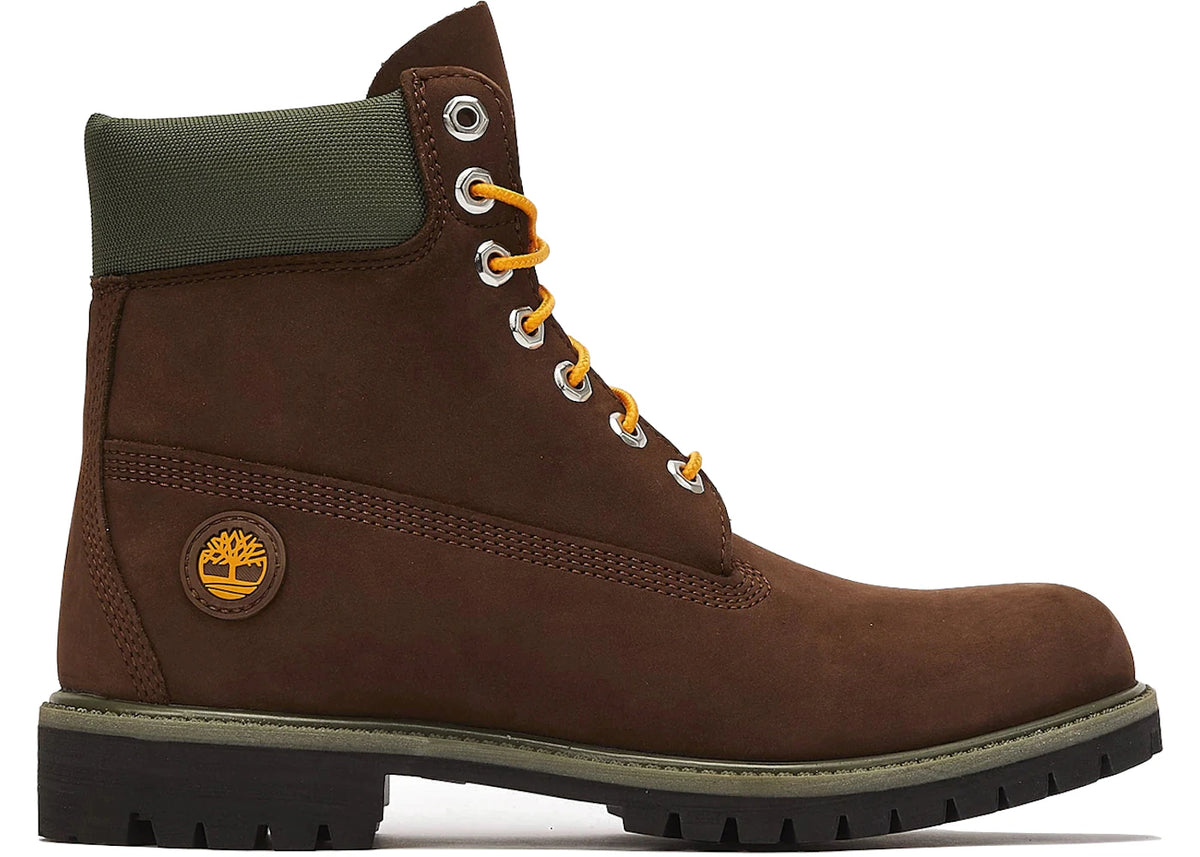 Timberland 6 Inch Premium Waterproof Boot Dark Brown Green - main view