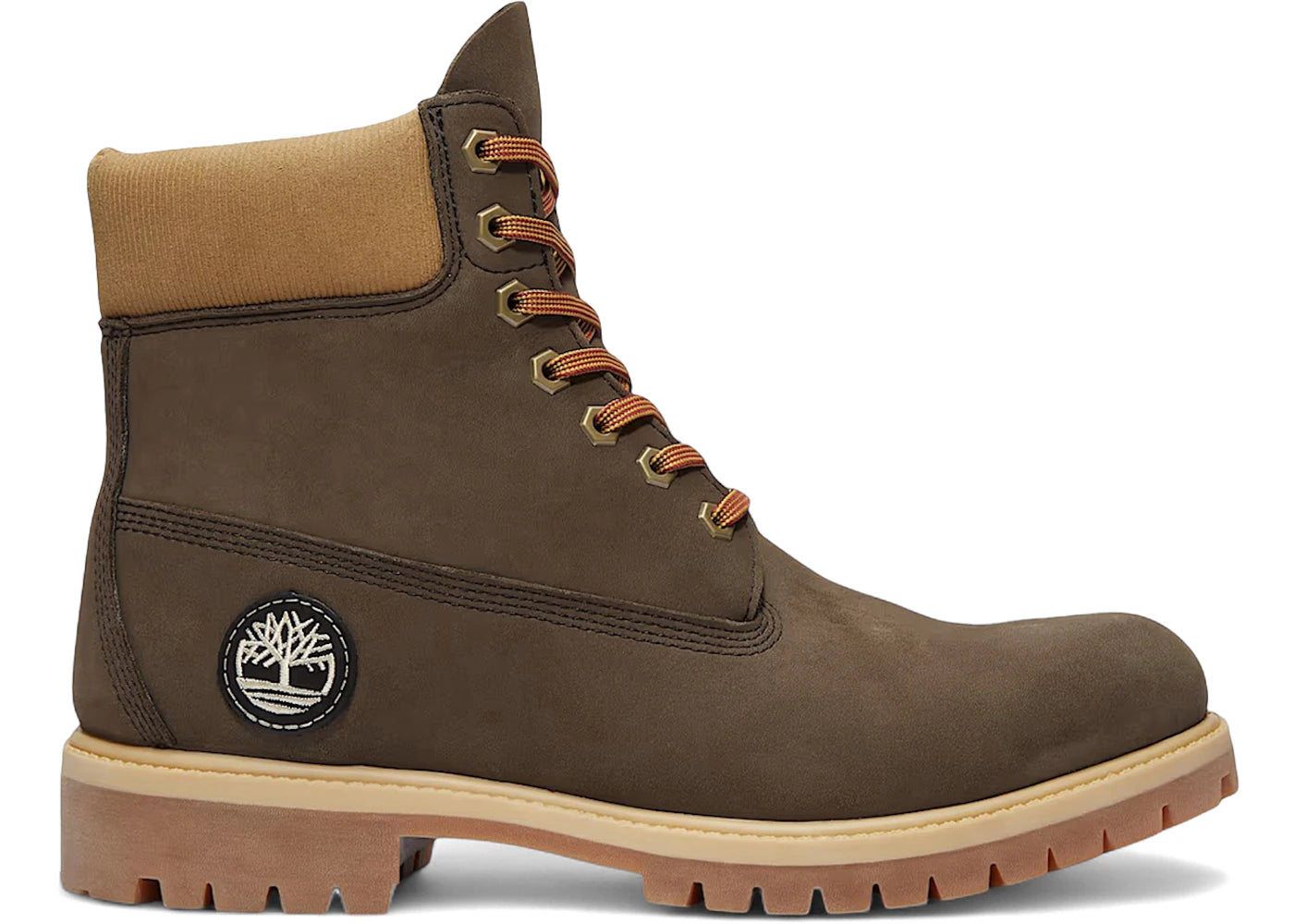 Timberland 6" Premium Waterproof Boot - Dark Brown Olive Nubuck