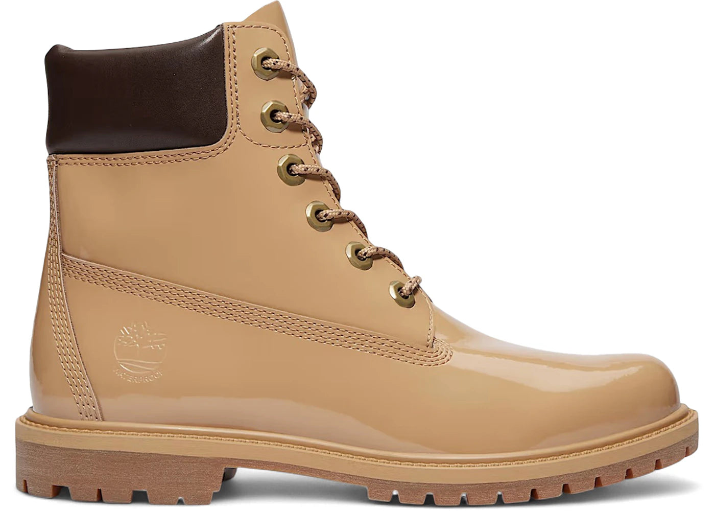 Timberland 6" Premium Waterproof Boot-Patent Light Brown (Women's)
