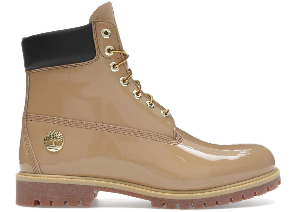 Timberland 6 Inch Premium Waterproof Patent Boots Finch Wheat - main view