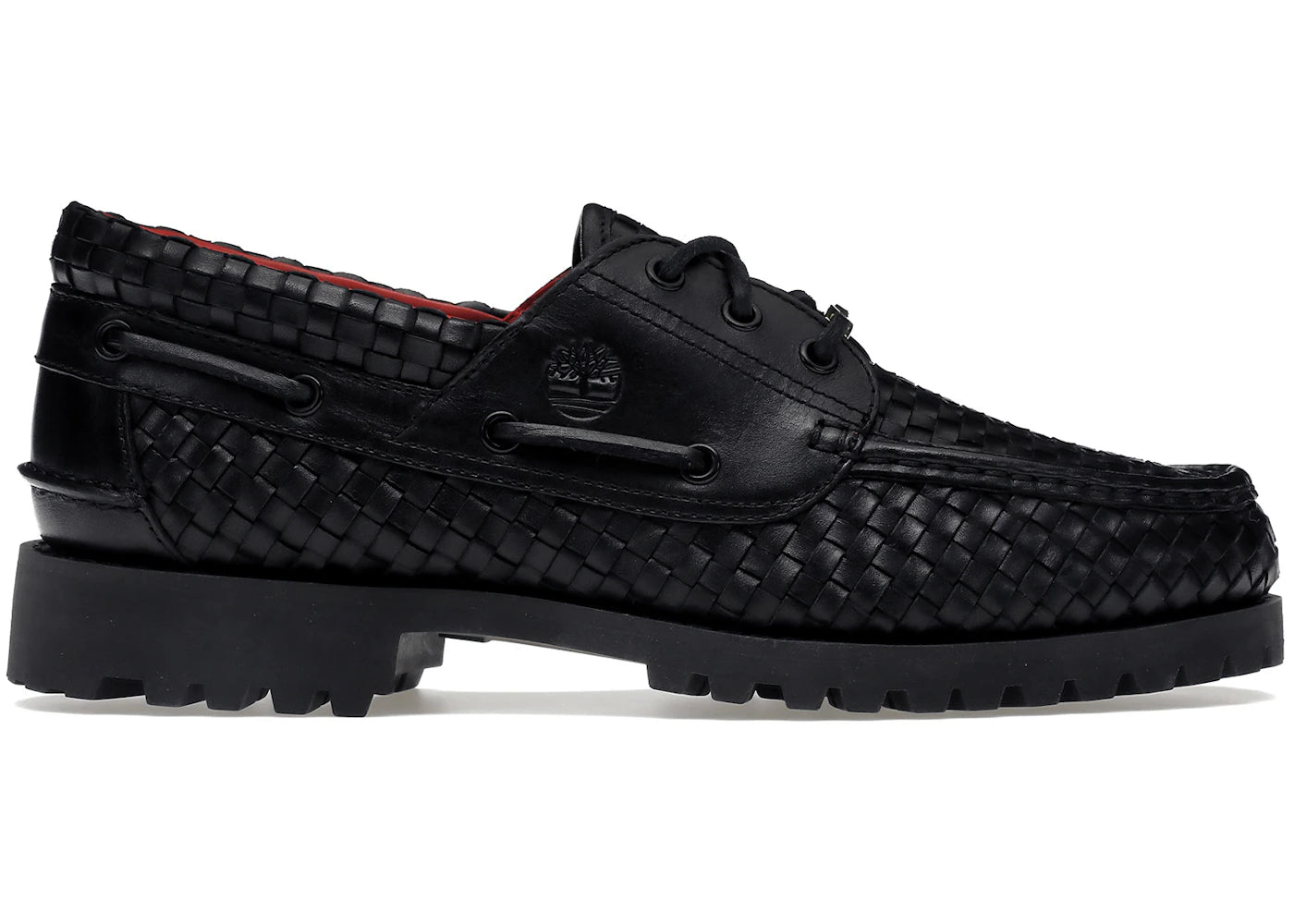 Timberland Woven Leather 3-Eye Lug-Supreme Black