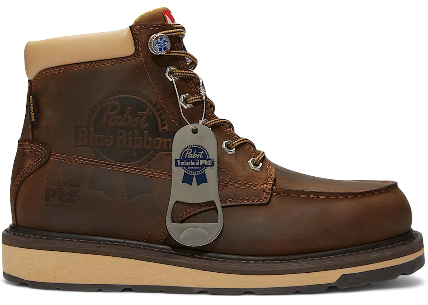 Timberland PRO Gridworks 6" Soft Toe Waterproof Work Boot-Pabst Blue Ribbon Brown Full-Grain