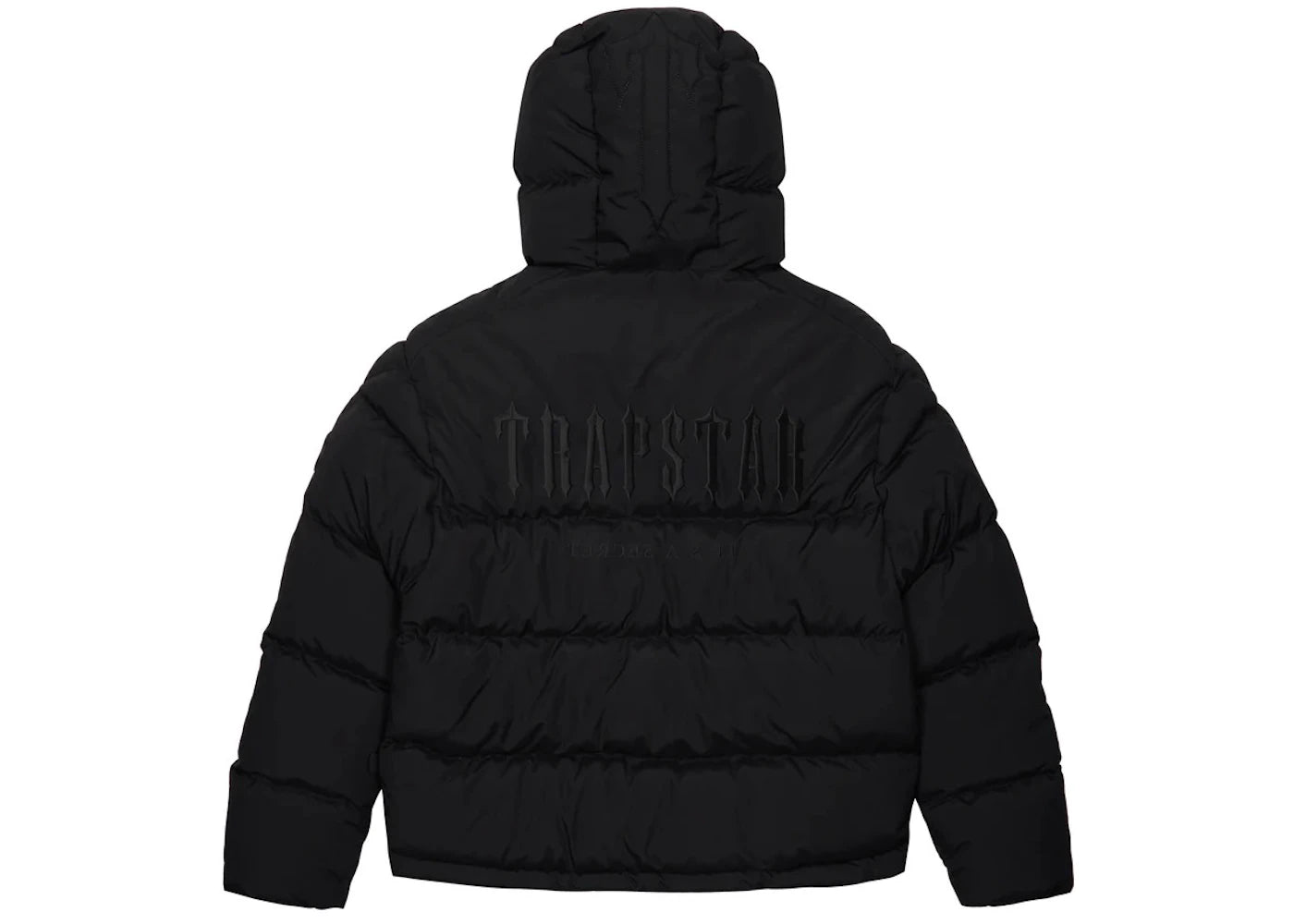Trapstar Decoded 2.0 Hooded Puffer Jacket-Blackout Edition