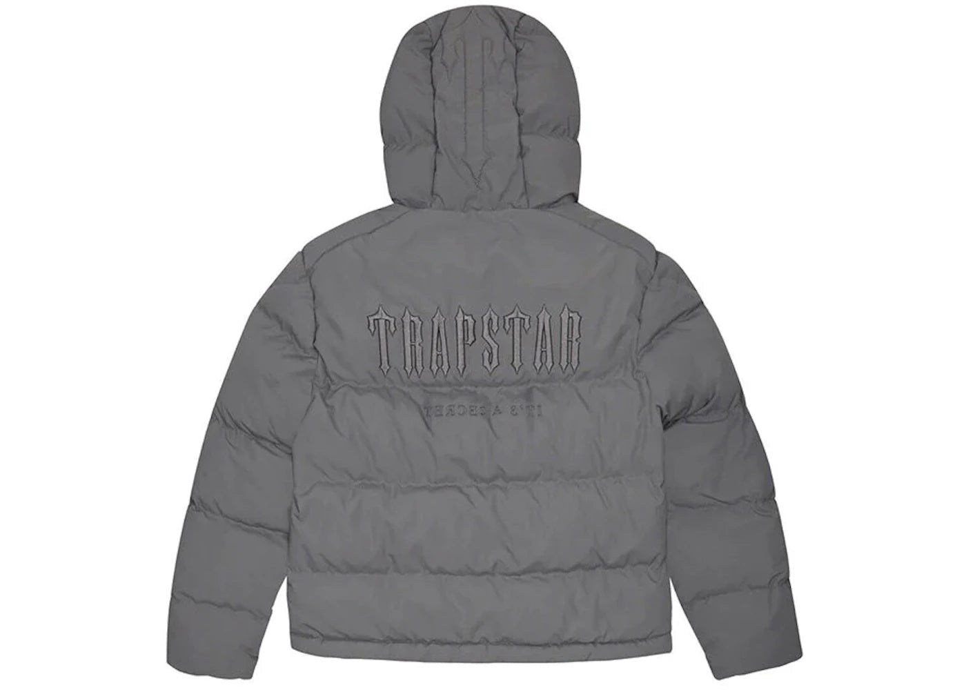 Trapstar Decoded 2.0 Hooded Puffer Jacket-Grey