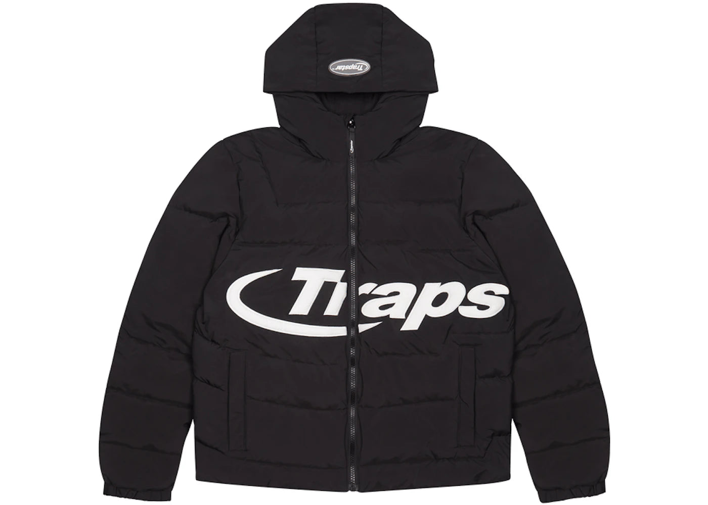Trapstar Hyperdrive Hooded Puffer Jacket-Black/White