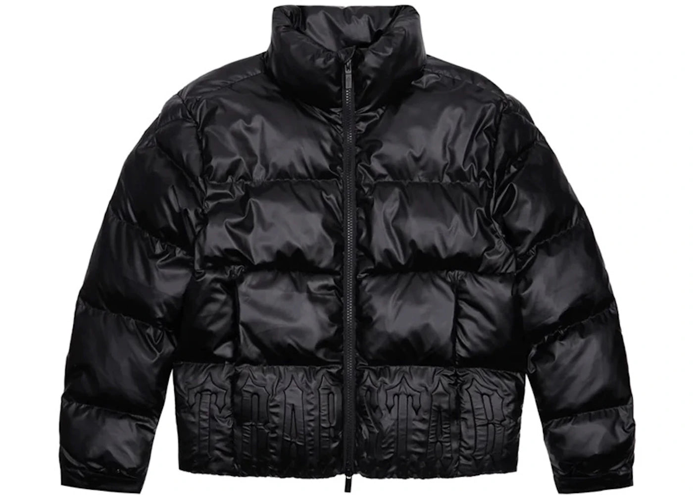 Trapstar Irongate Embossed Puffer Jacket-Matte Black