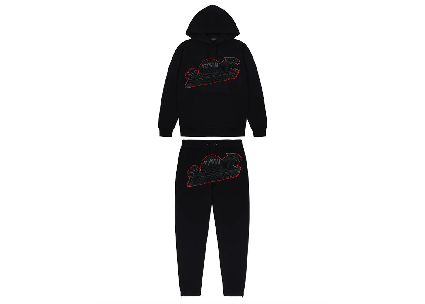 Survêtement à capuche Trapstar Shooters - Noir/Rouge