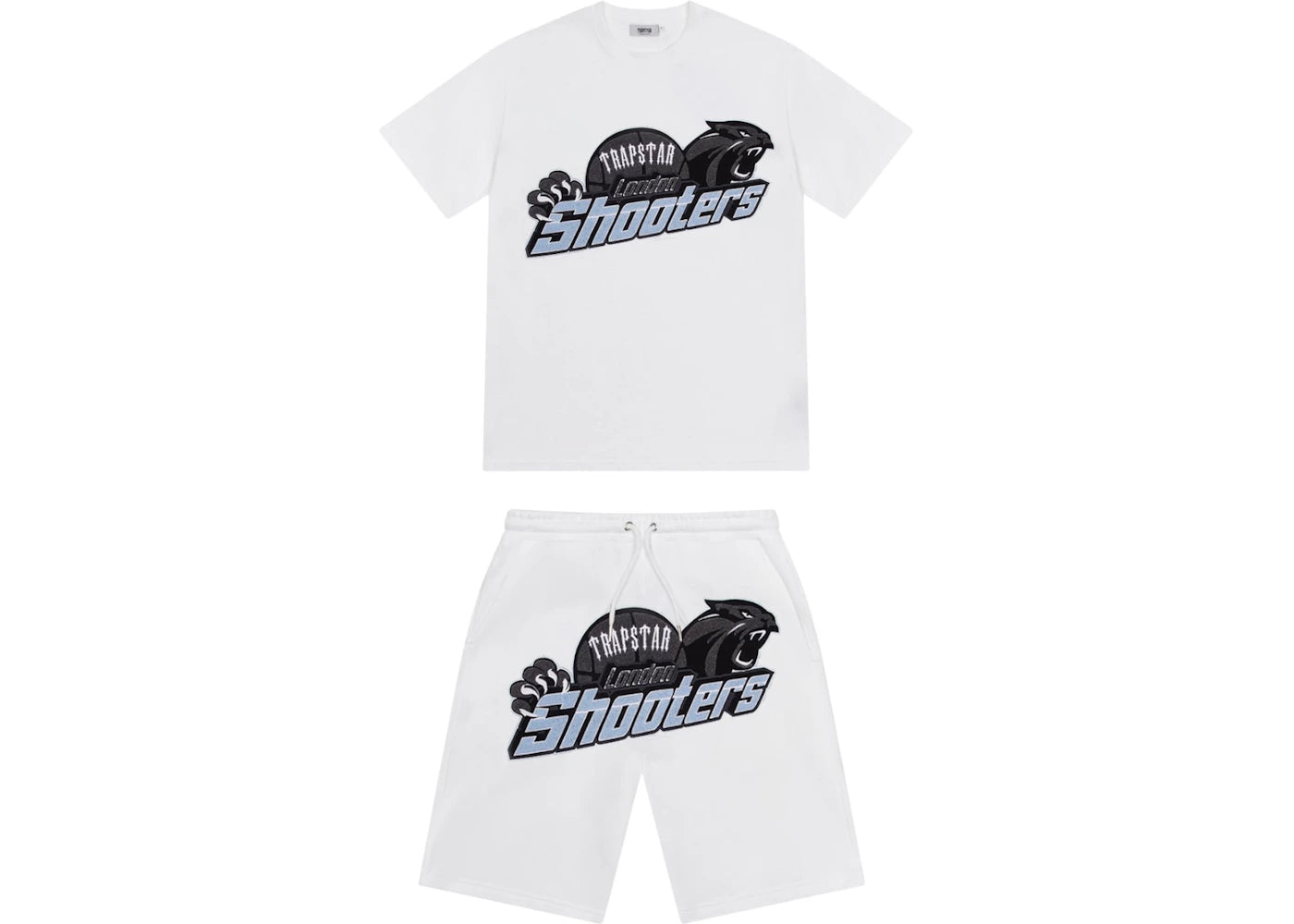Trapstar Shooters Short Set-White/Blue