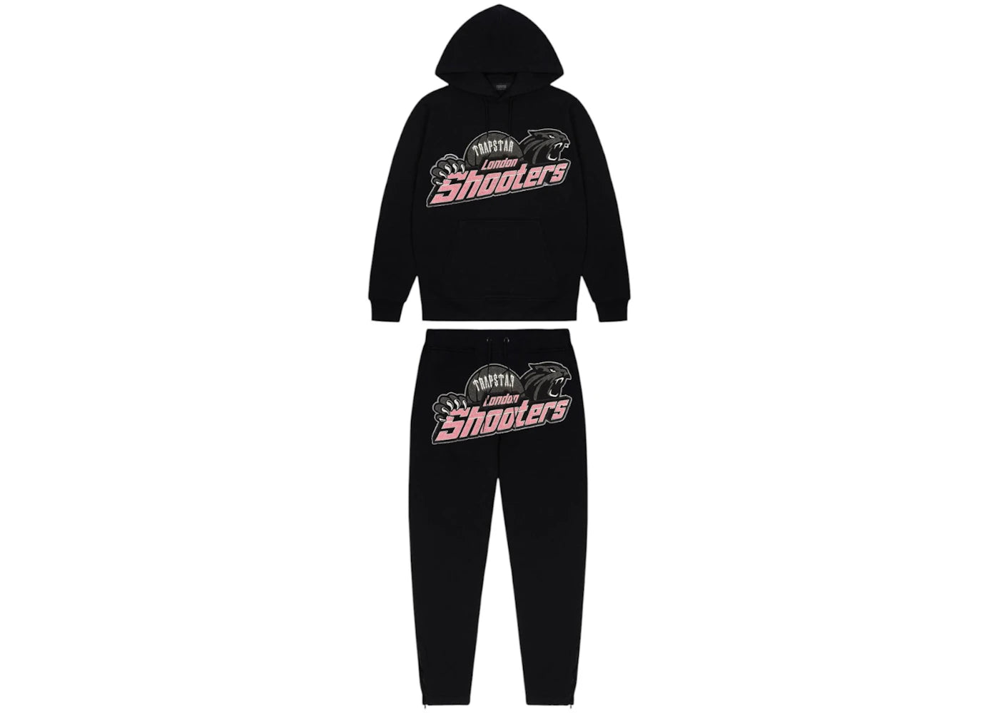 Trapstar Shooters Tracksuit-Black/Pink
