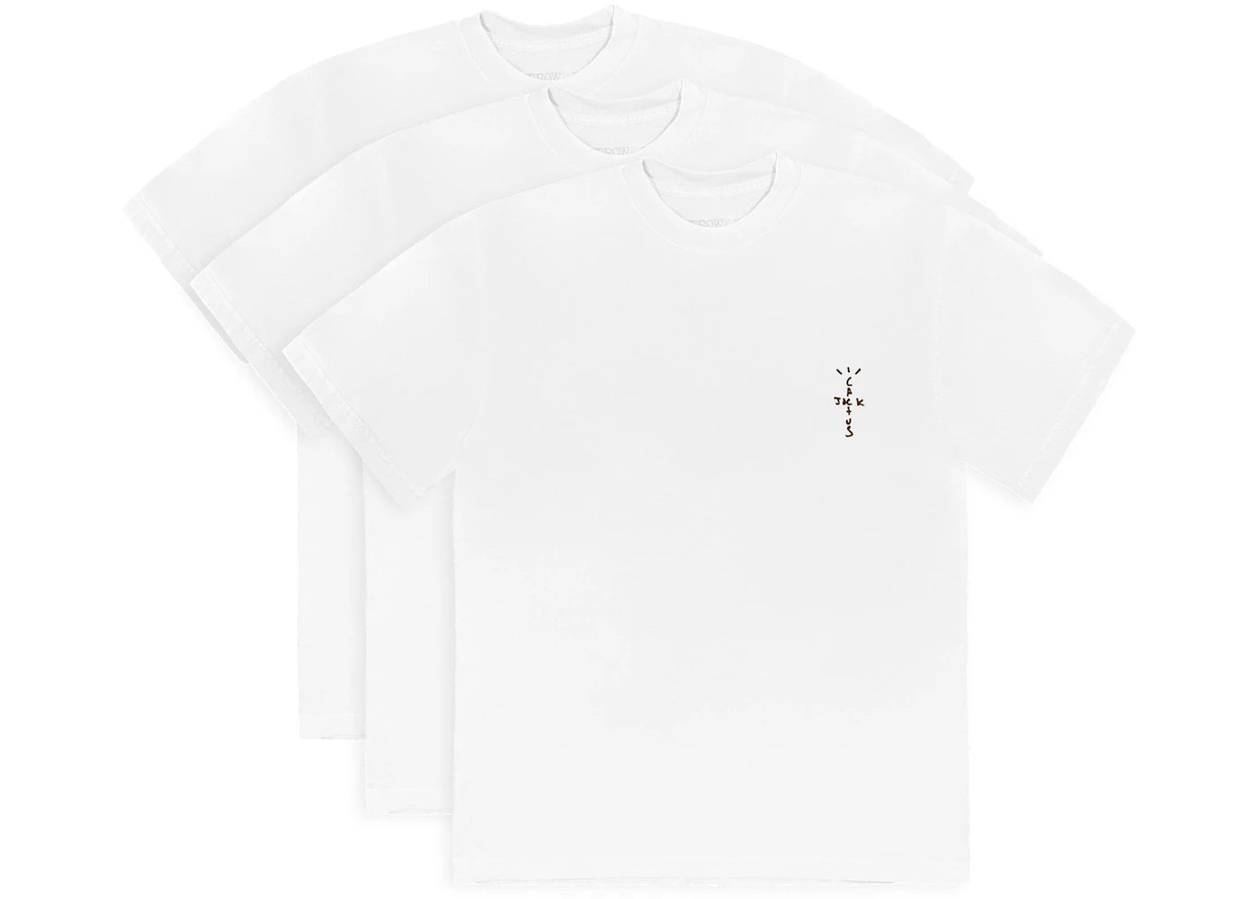 Travis Scott CJ T-Shirt (3 Pack)-White