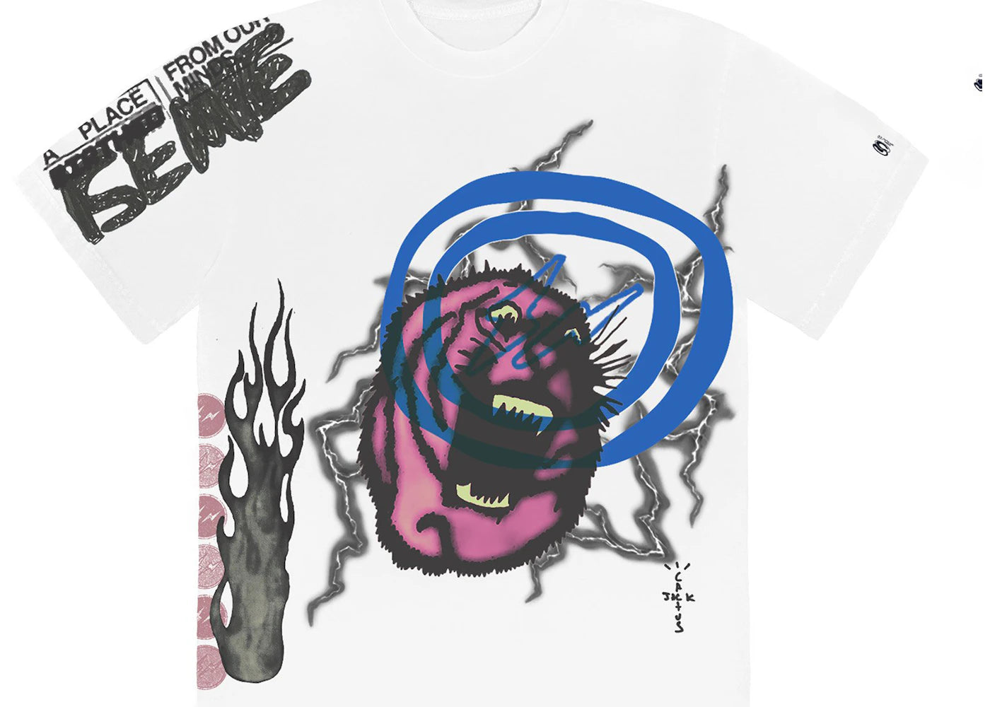 Travis Scott Cactus Jack For Fragment Sunrise Tee-White