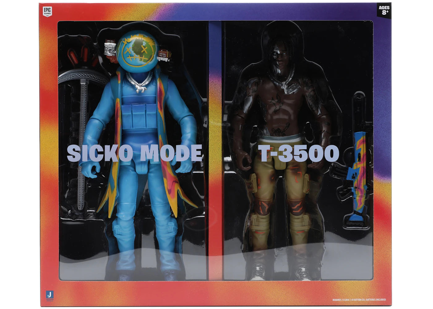 Travis Scott Cactus Jack Fortnite 12" Action Figure Duo Set-