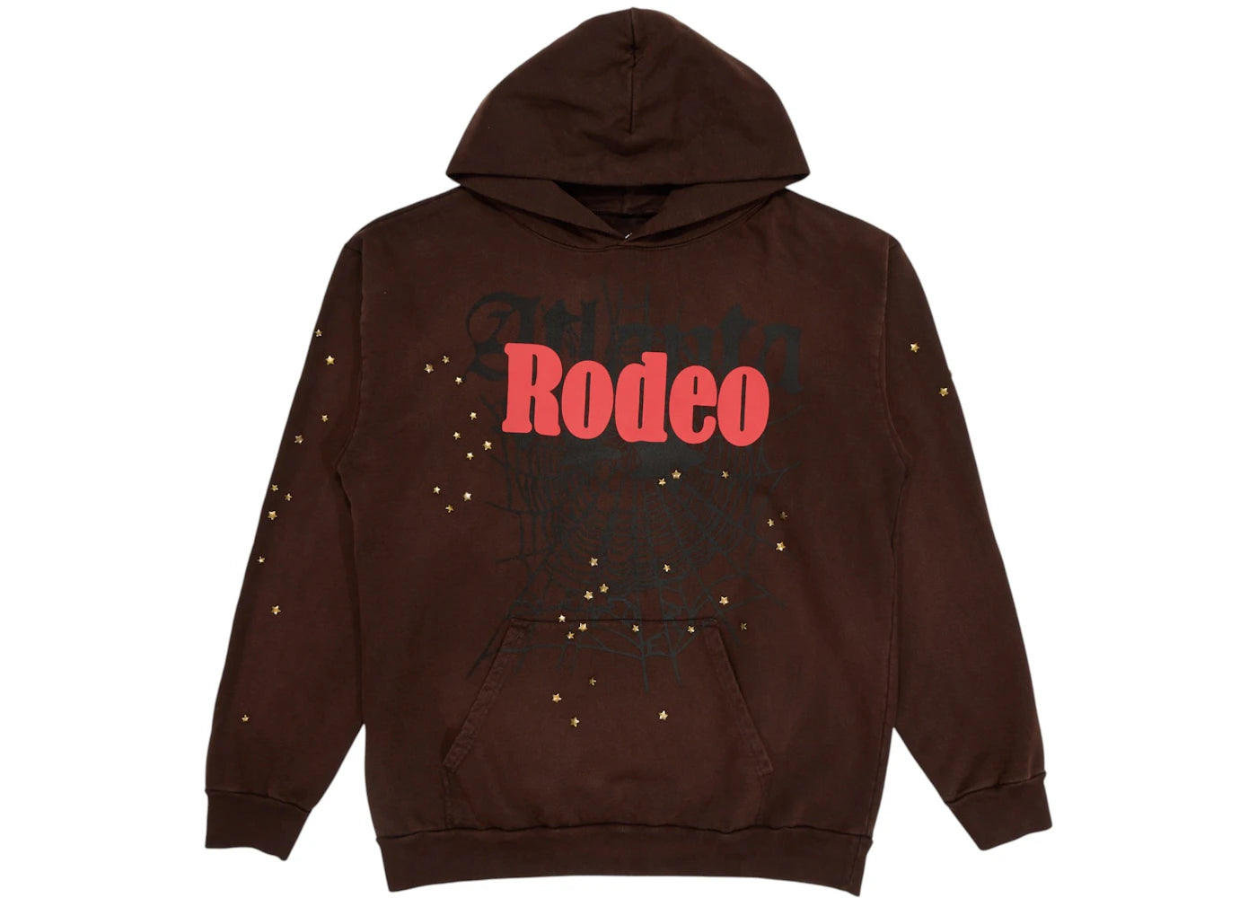 Travis Scott Cactus Jack x Sp5der Days Before Rodeo Hoodie-Brown