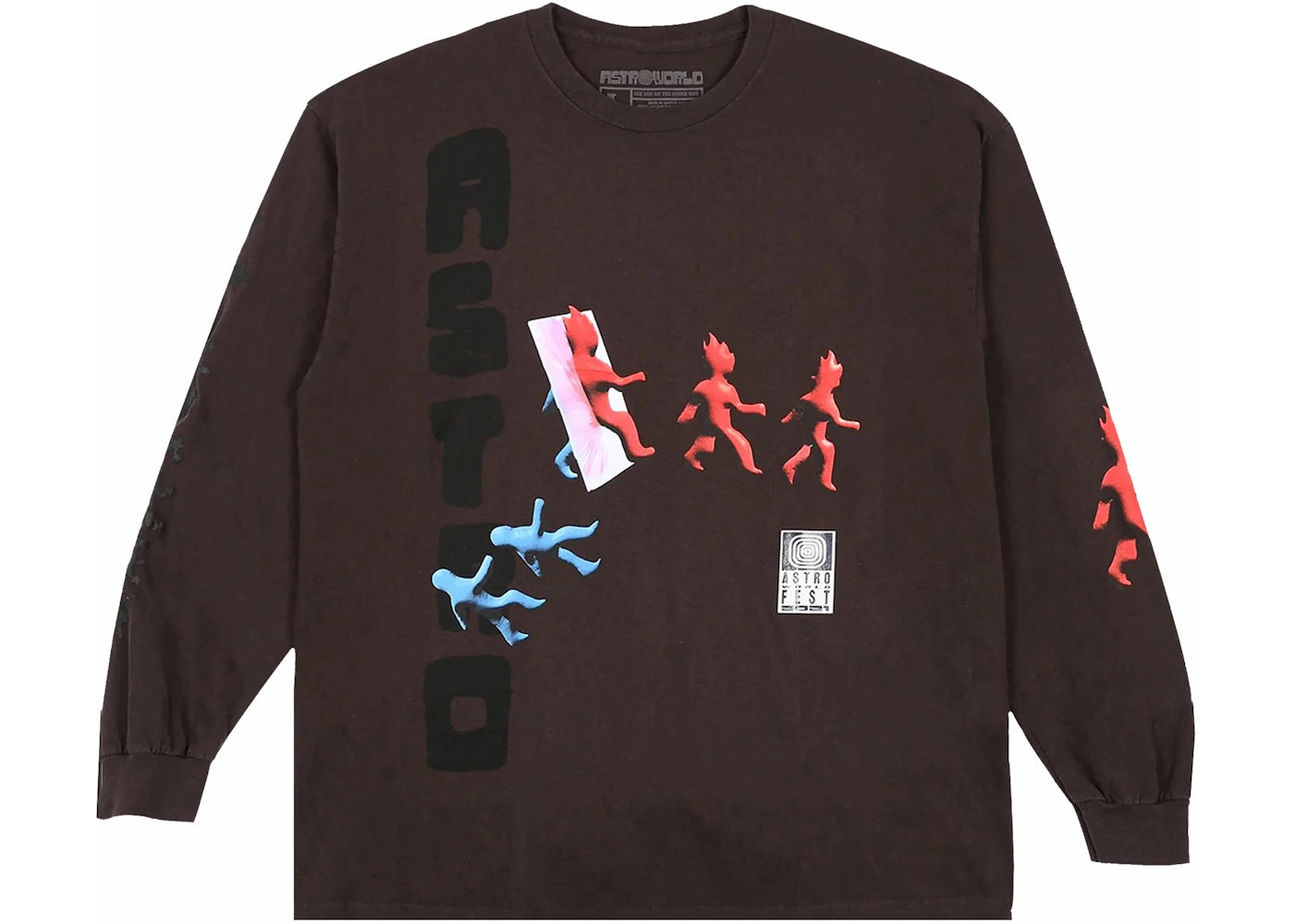 Travis Scott Otherside Long-Sleeve T-shirt-Brown
