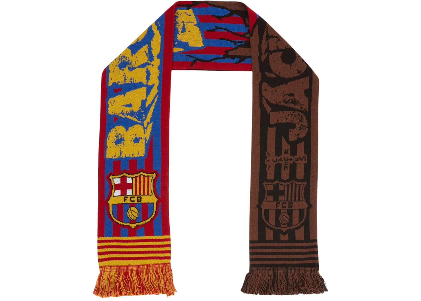 Travis Scott x FC Barcelona Jack Football Club Scarf-Multicolor
