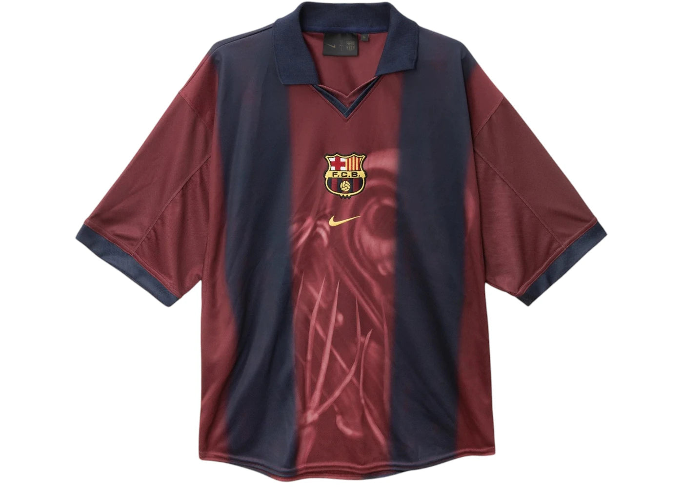 Travis Scott x Nike x FC Barcelona Retro 2000/01 Home Skeleton Jersey-Multicolor