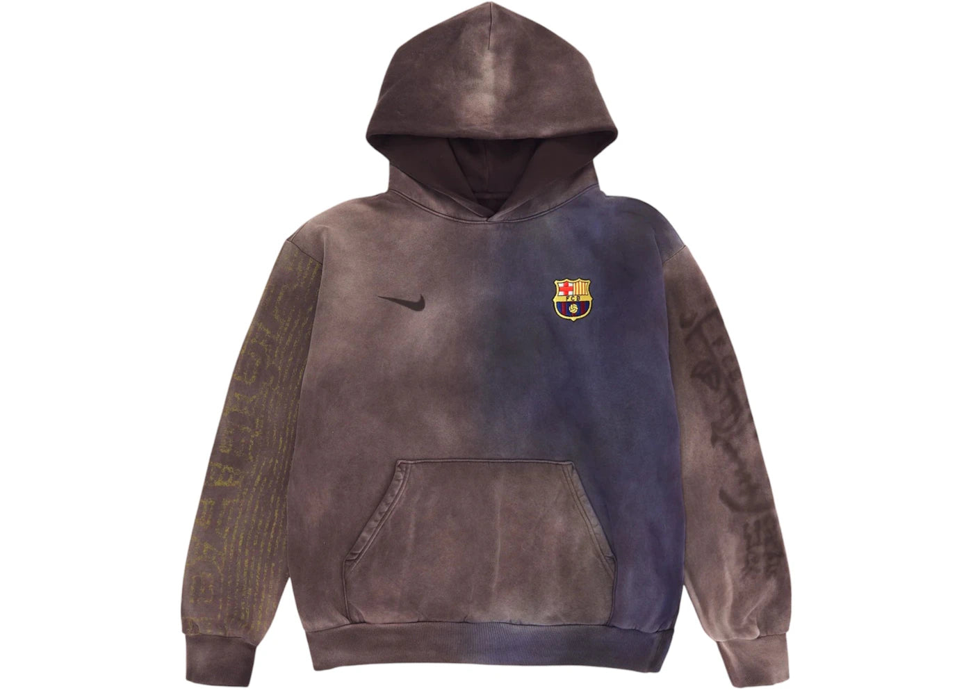 Travis Scott x Nike x FC Barcelona Split-Dye Crest Hoodie-Multicolor