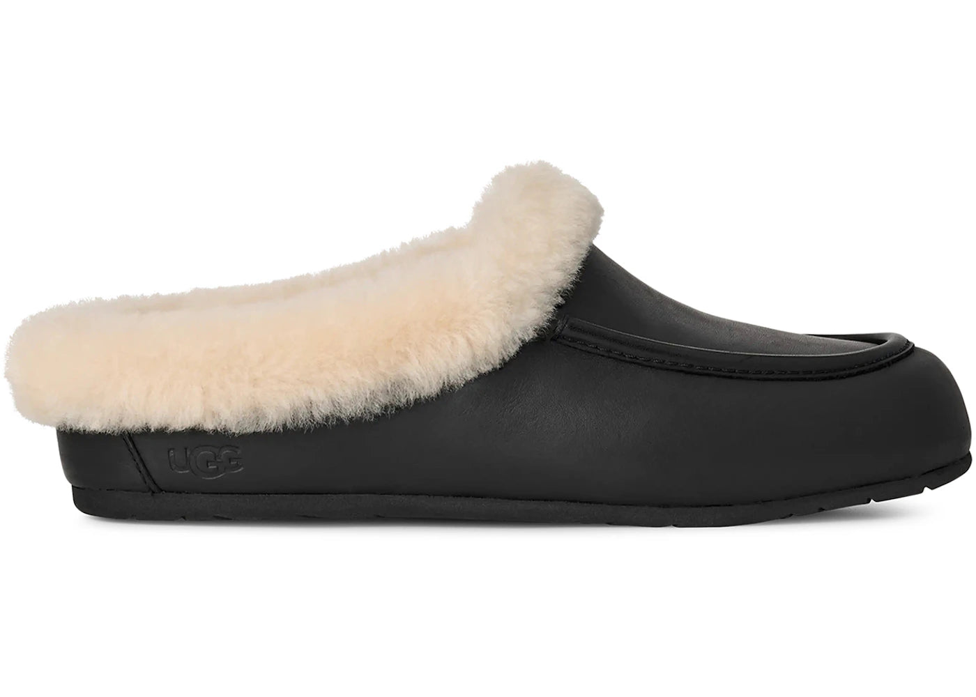 UGG Ansley Mule Leather-Black (Women's)