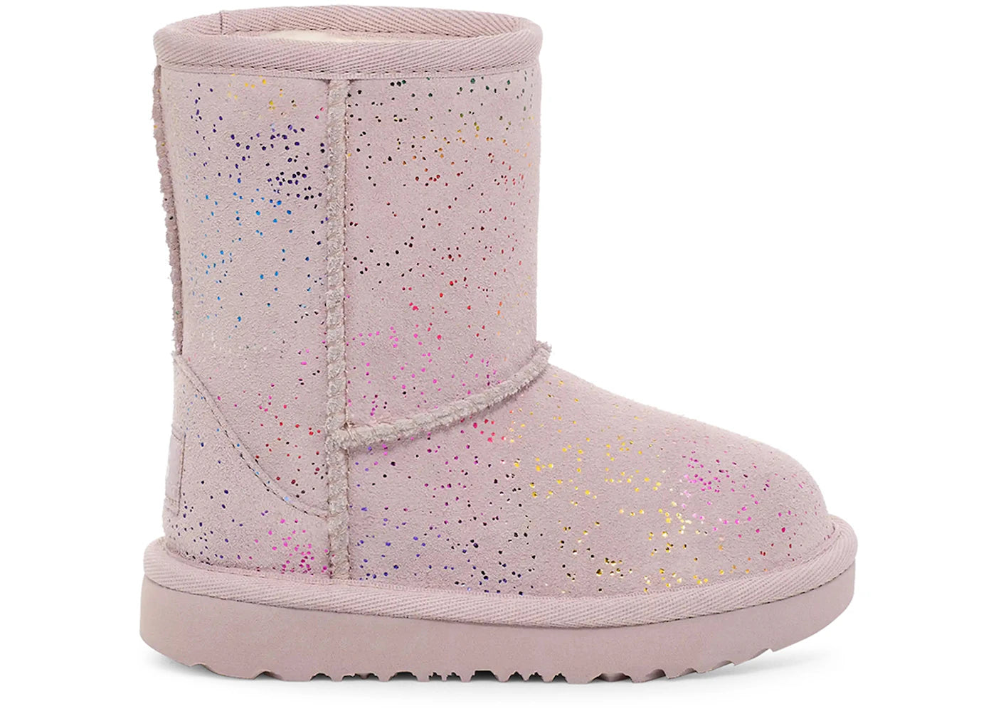 UGG Classic II Shimmer Sky Boot-Pale Smoke Rainbow Metallic (Toddler)