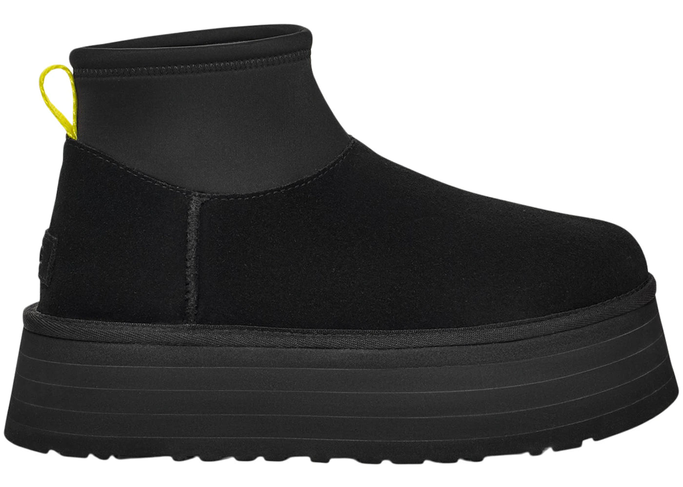 UGG Classic Mini Dipper Boot Black Yellow