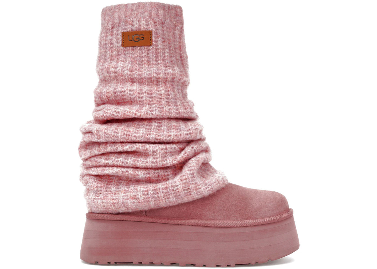 UGG Classic Mini Dipper Legwarmer Boot Pink Dawn - main view