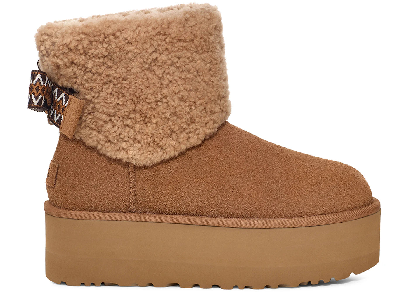Bottes UGG Classic Mini Maxi Curly - Châtaigne (Femme)