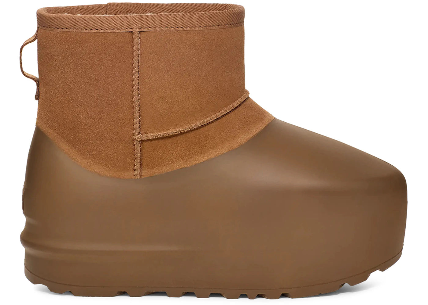 Bottes moulées UGG Classic Mini Pumped - Châtaigne