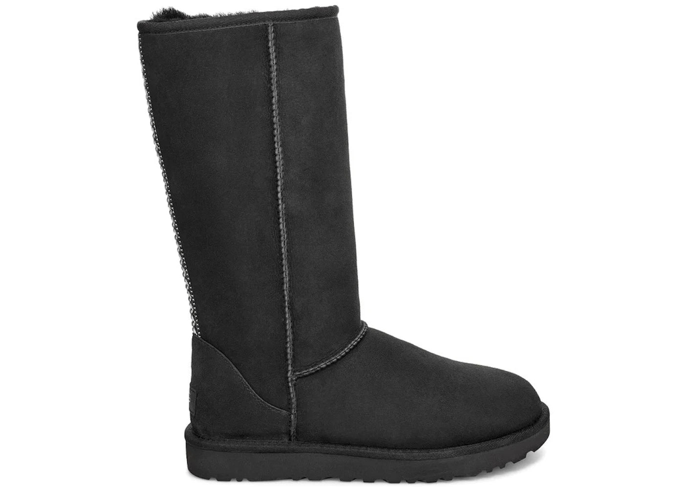 UGG Classic Tall II Tasman Braid Boot-Black (Women's)