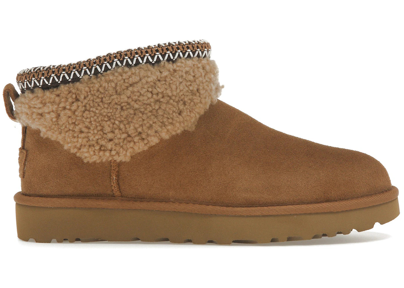 UGG Classic Ultra Mini Maxi Curly Boot-Chestnut (Women's)