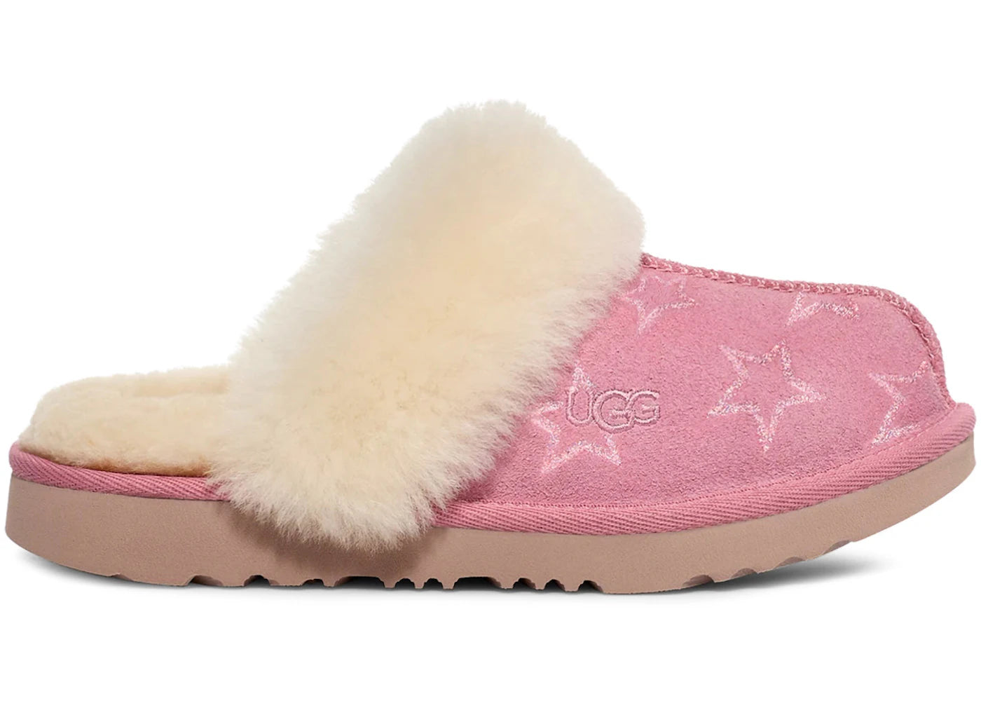UGG Cozy II Iridescent Stars Slipper-Dusty Orchid Pink Iridescent (Kids)