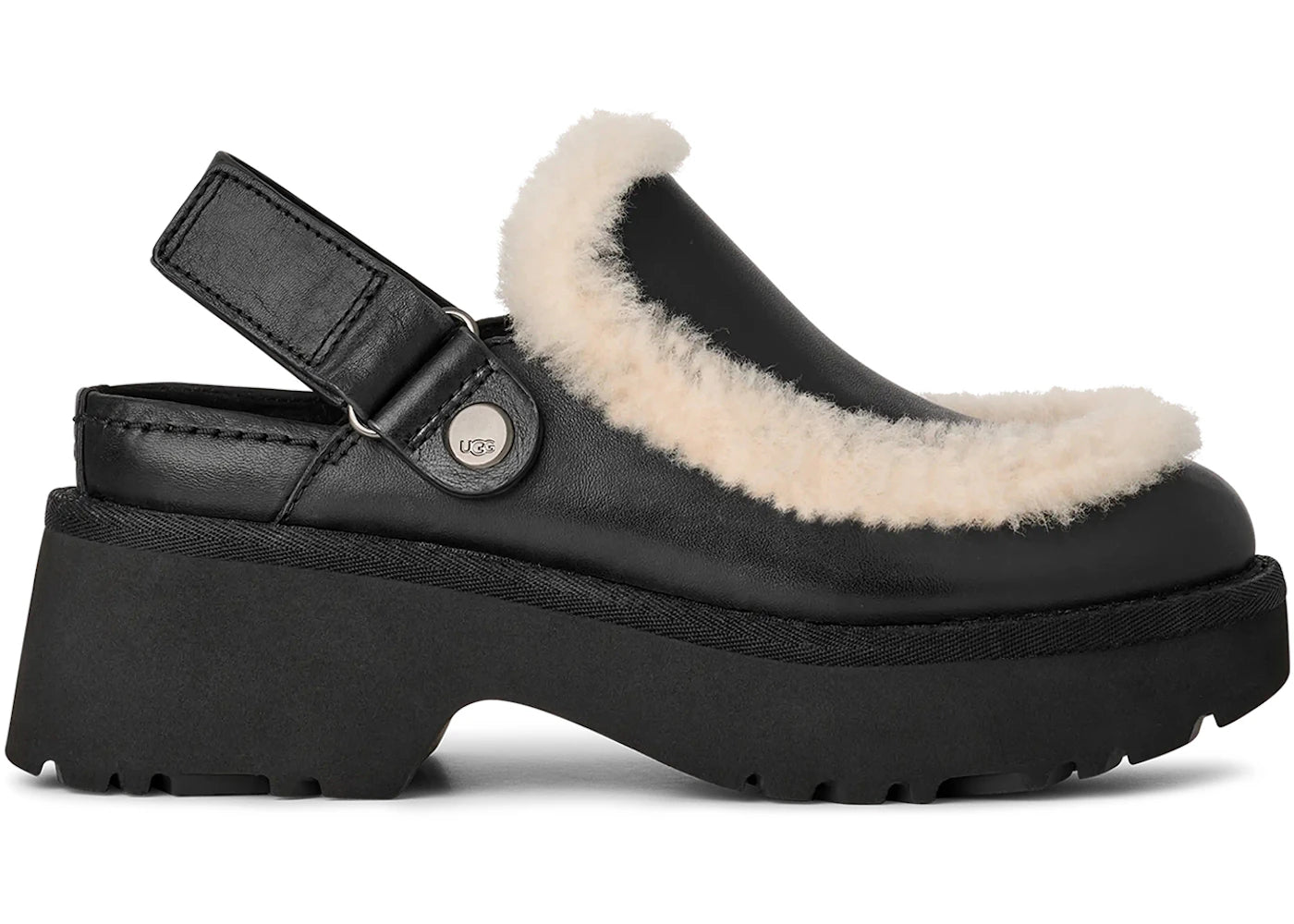 UGG Esmee Leather Clog-Black (Women's)