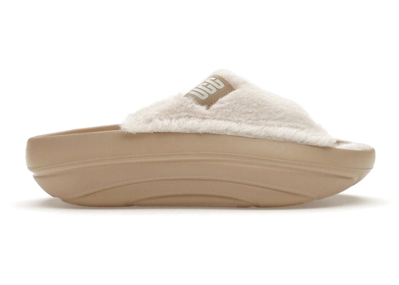 UGG FoamO UGGplush Slide-Mustard Seed (Women's)
