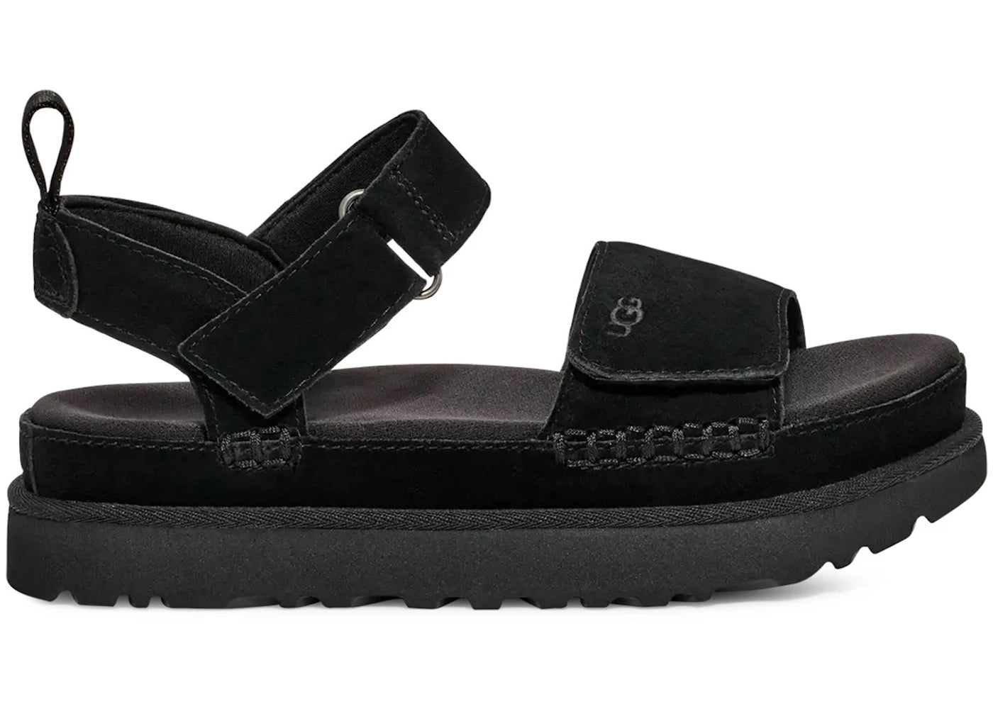 UGG Goldenstar Platform Sandal-Black (Women's)