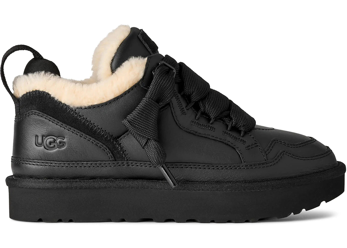 UGG Lowmel Leather-Black (Women's)