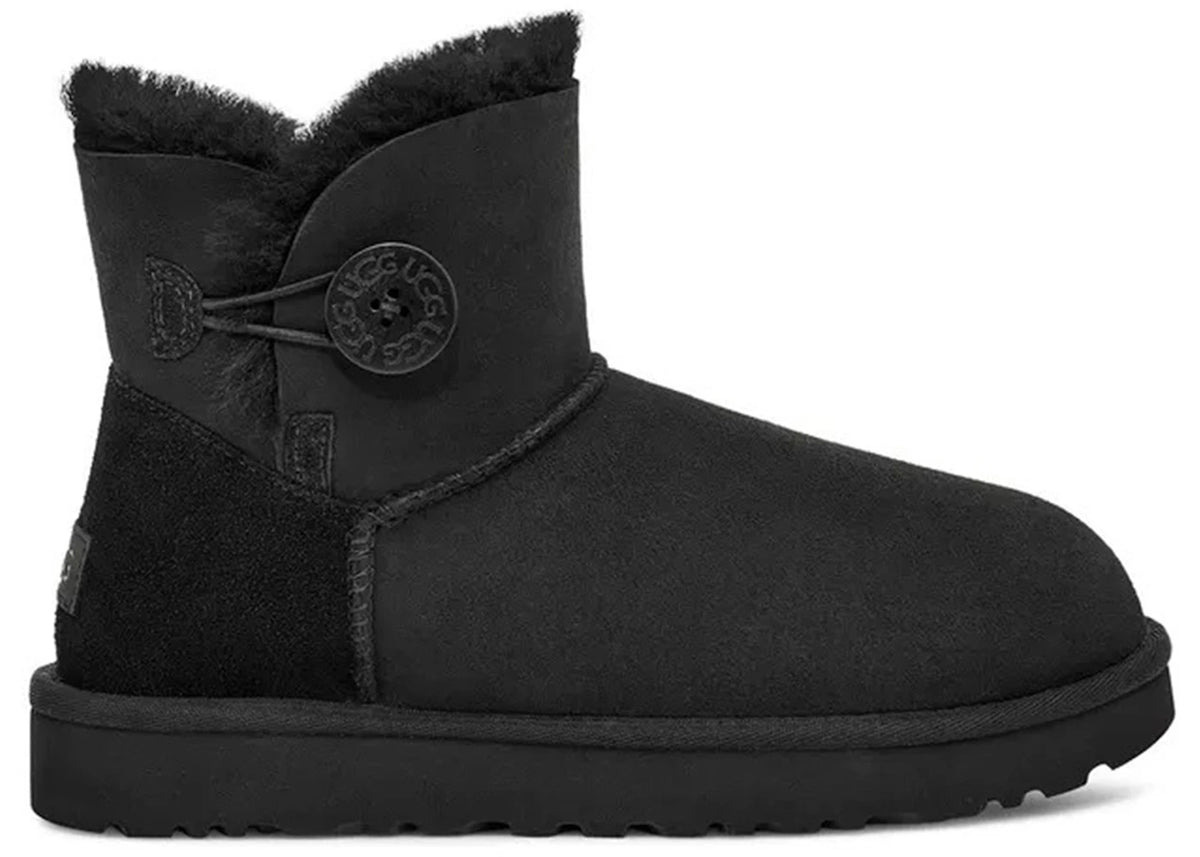 UGG Mini Bailey Button Boot Black - main view