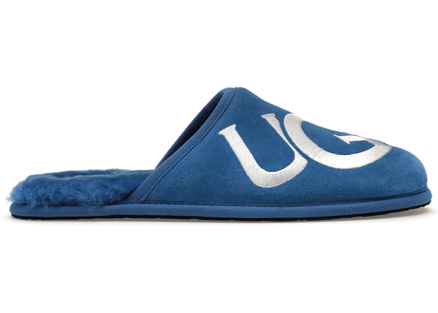 UGG Scuff Logo Slipper-Classic Blue White