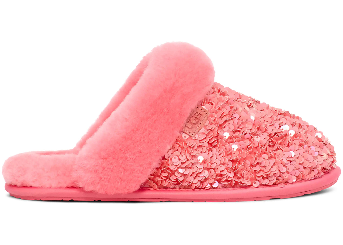 Pantoufles UGG Scuffette II à grosses paillettes - Rose Jasmin (Femme)