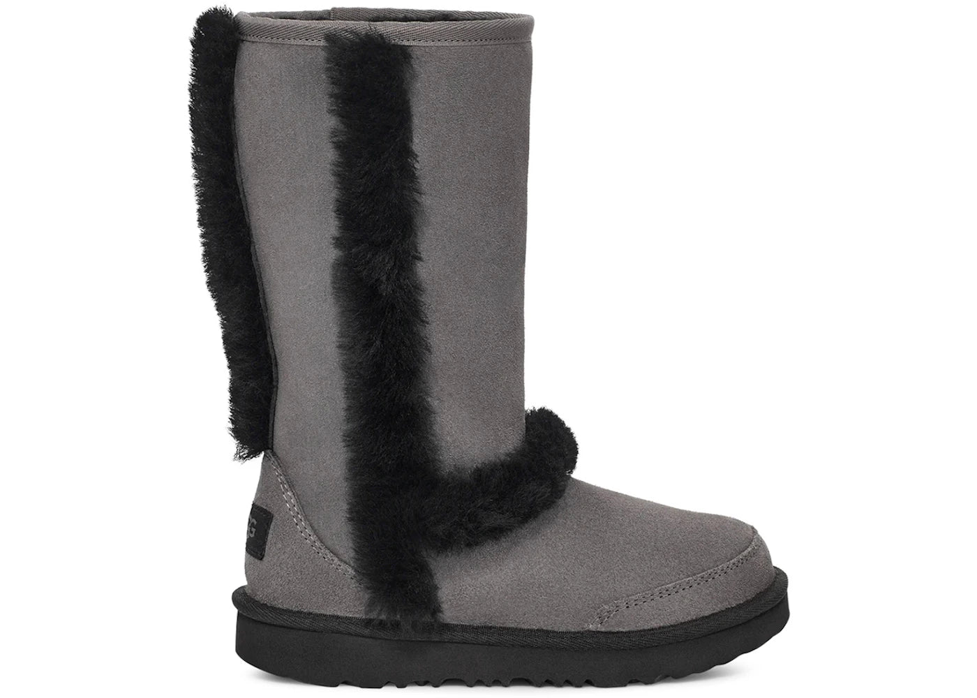 UGG Sunburst Tall Boot-Grey Black (Kids)
