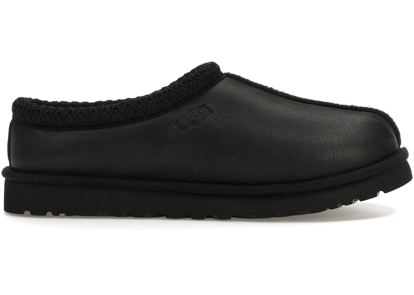 UGG Tasman Leather Slipper-Black
