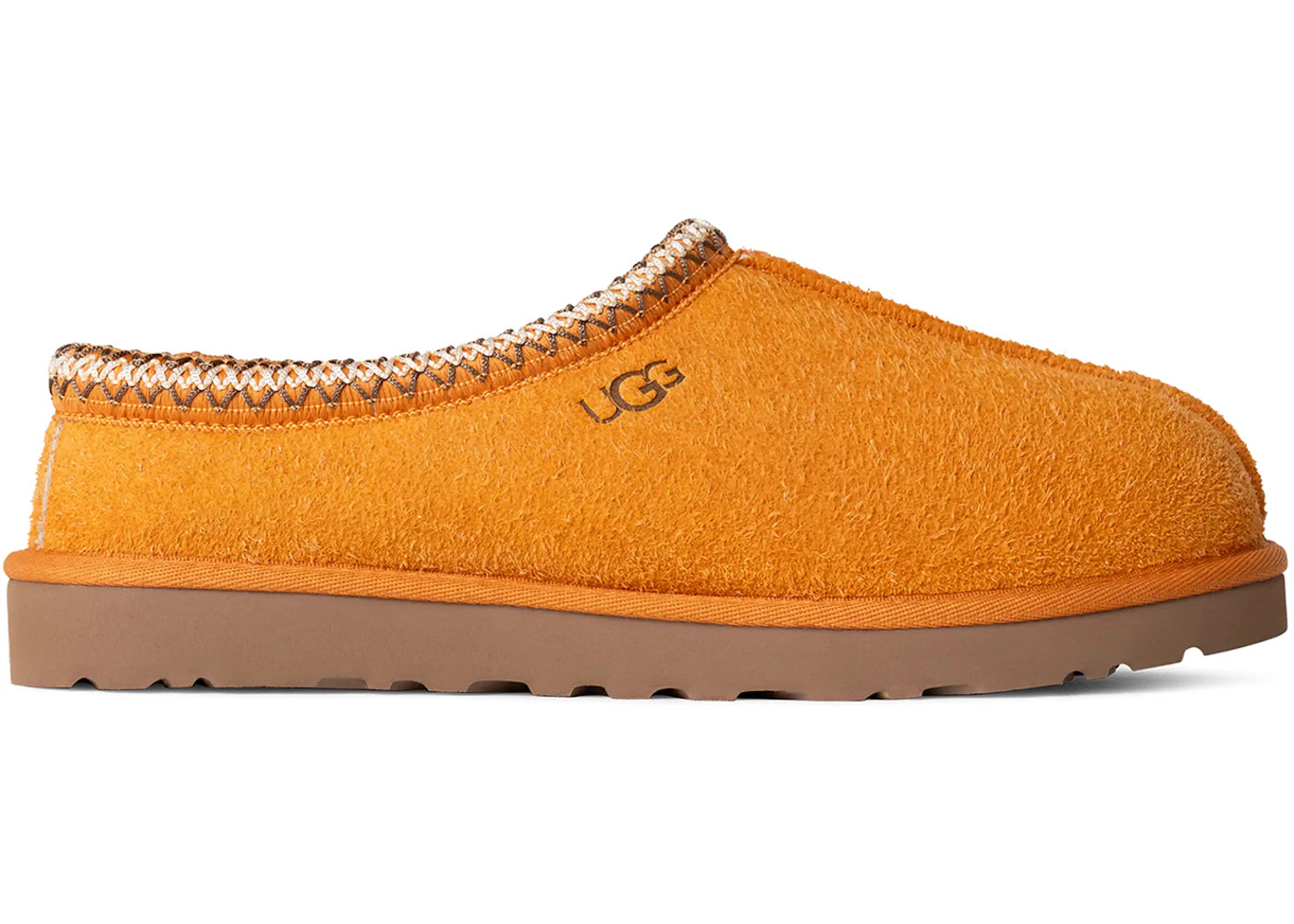 UGG Tasman Shaggy Suede Slipper-Dark Apricot