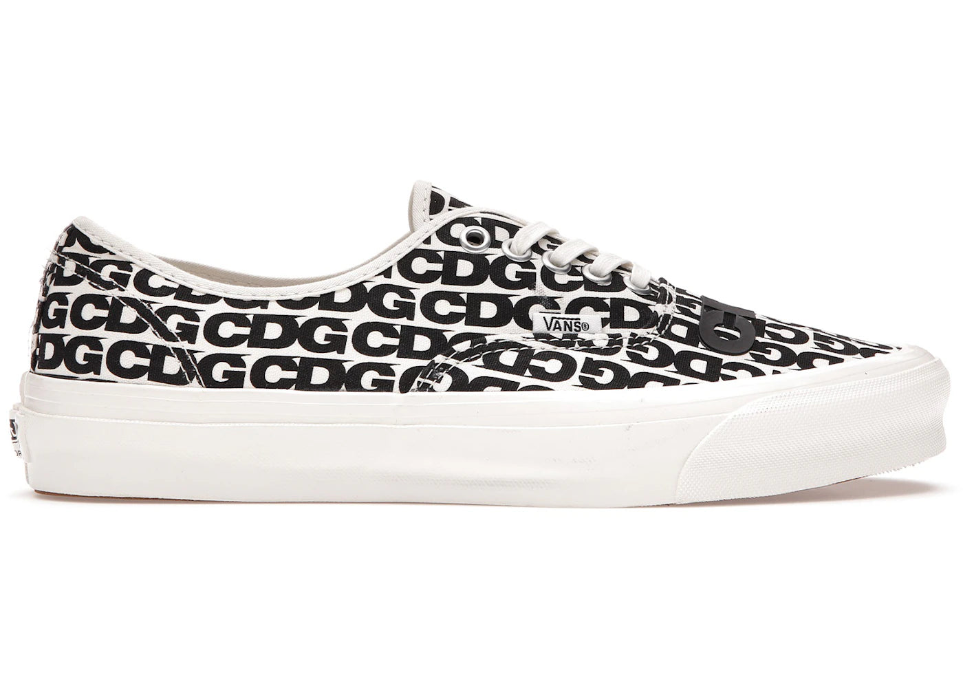 Vans Authentic-Comme des Garcons Black Heel Tab (Curved Rubber)