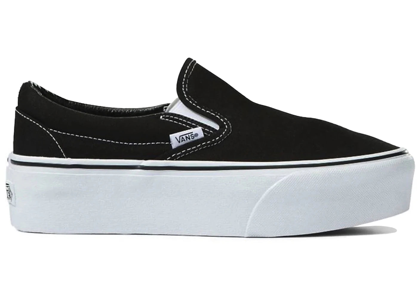 Vans Classic Slip-On Stackform - Noir et blanc