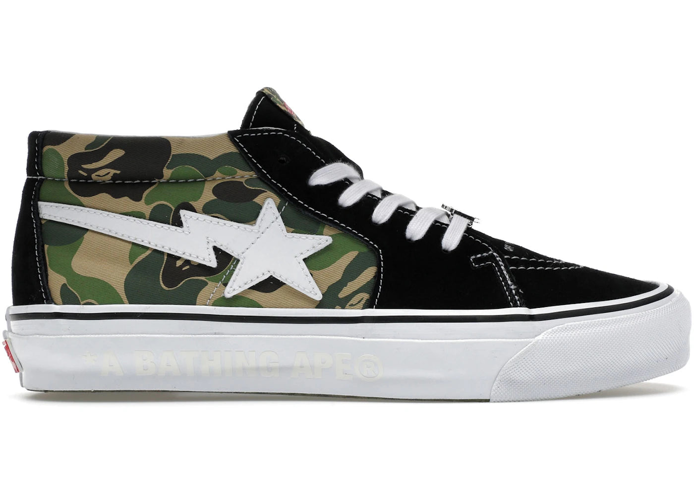 Vans LX Sk8-Mid-Bape ABC Camo Noir Vert