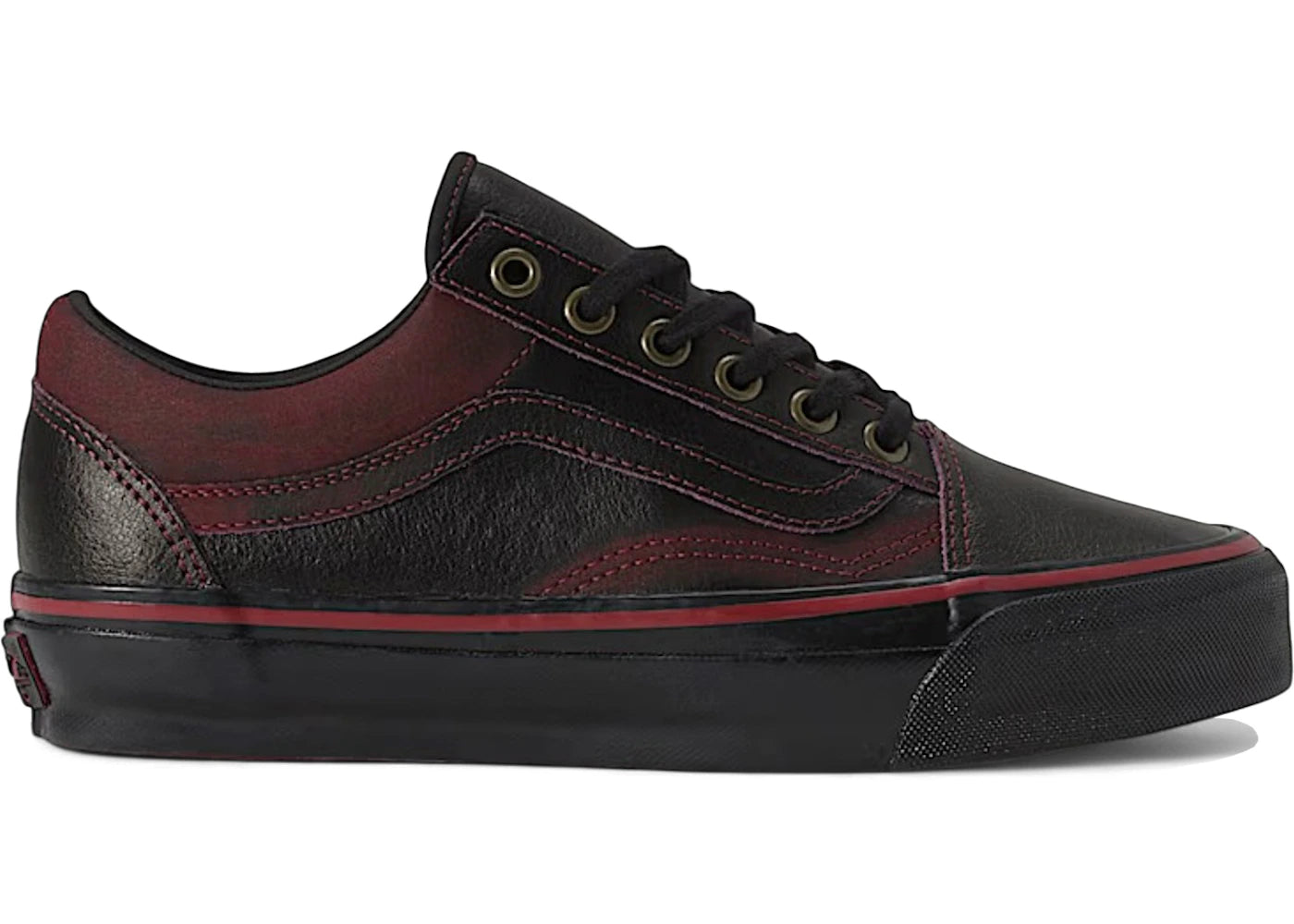 Vans Old Skool Premium Tania Cruz Dark Red Rub Away