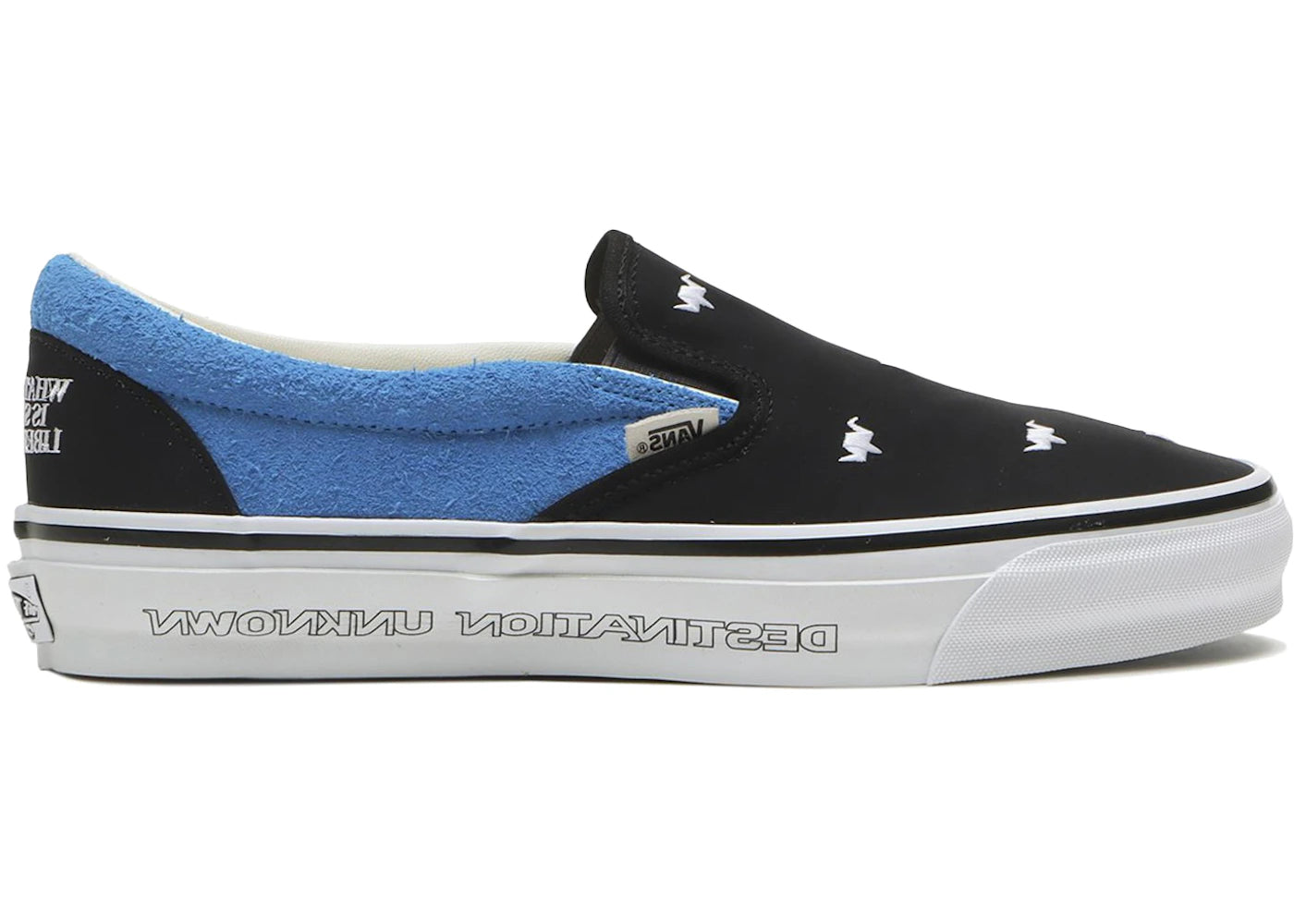 Vans Premium Classic Slip-On 98 Liberaiders Black Bright Azure - main view