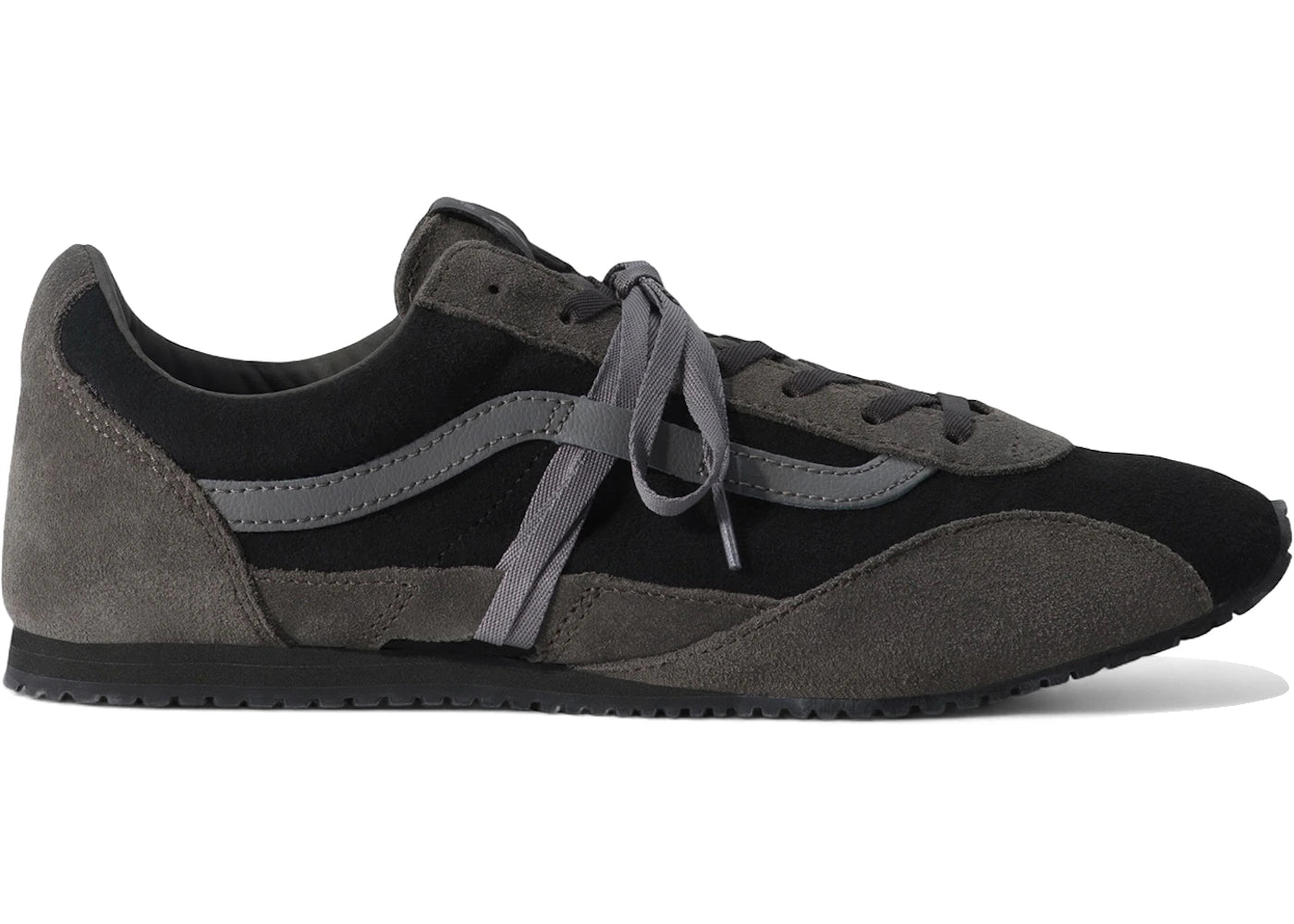 Vans Premium Super Lowpro Trainer Elevated Suede Black - main view