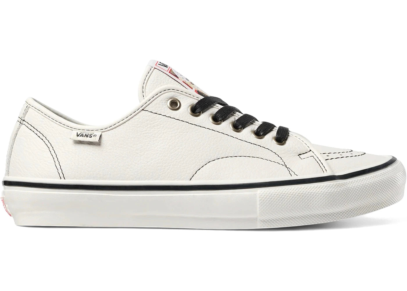 Vans Skate AVE Classic Hockey Skateboards White Black - main view