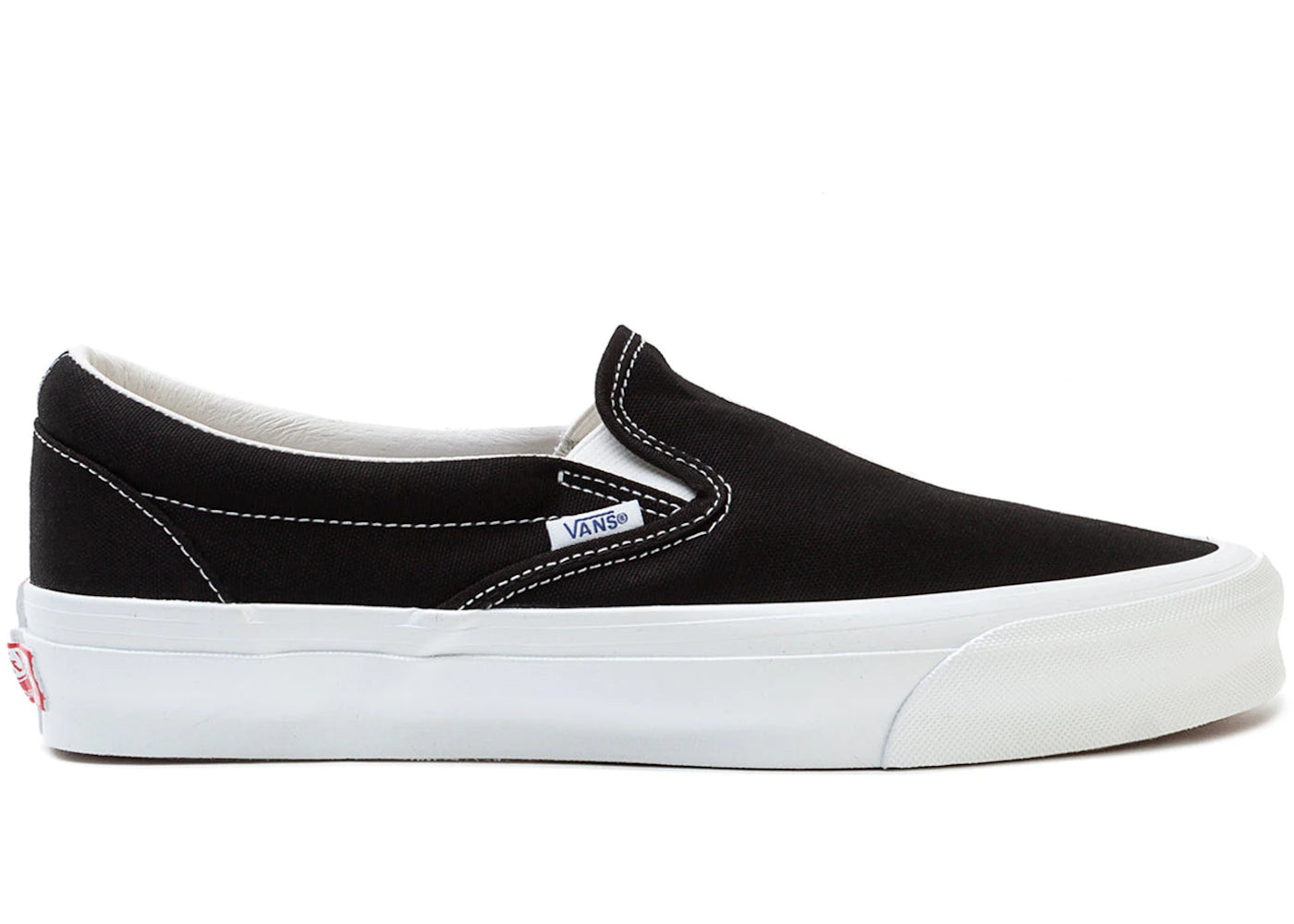 Vans Vault OG Classic Slip-On LX Canvas Black White
